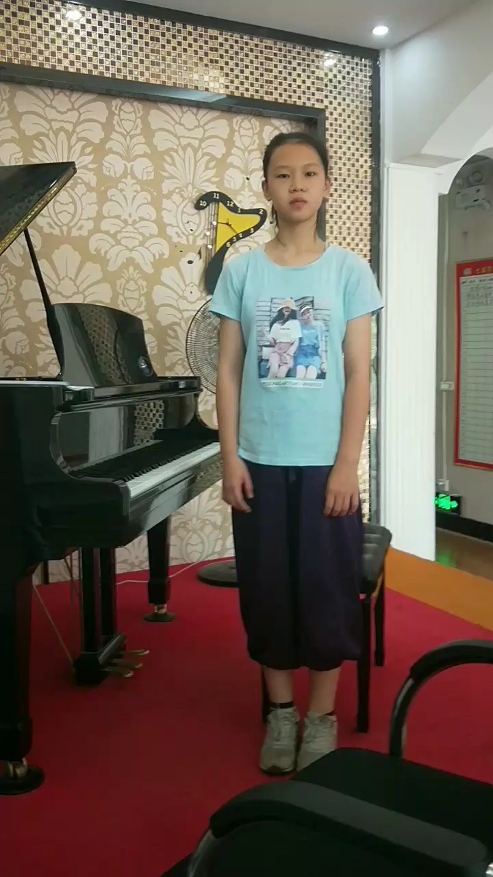 演奏者：周沛琳；今年14岁
这个乐章情感的表现极其丰富有冥想的柔情悲伤的吟诵也有阴暗的预感。虽然伴奏主题和力度的变化不大但仍通过和声音区和节奏的变化细腻地表现了作者心弦的波动。 这首奏鸣曲包含着贝多芬最原始的构思。
