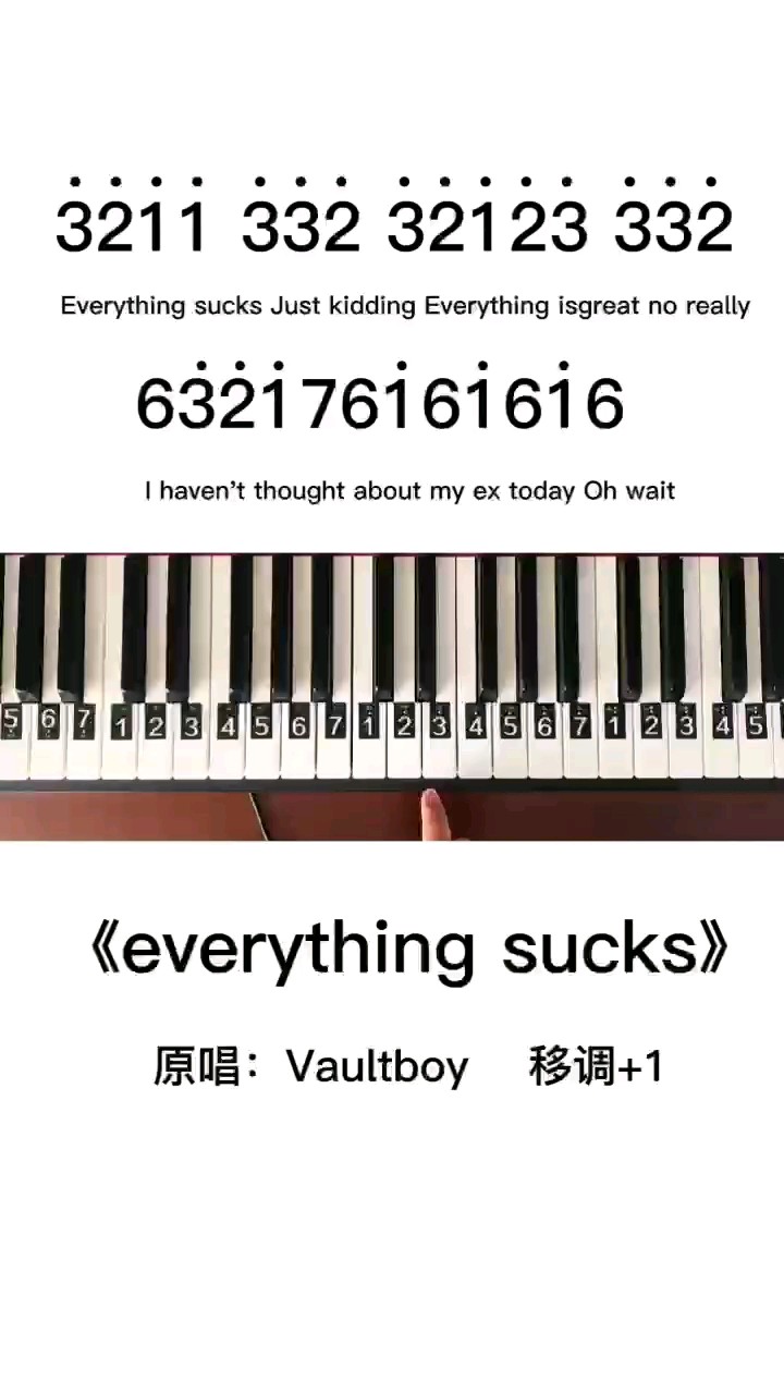 《everything sucks》钢琴简谱教程