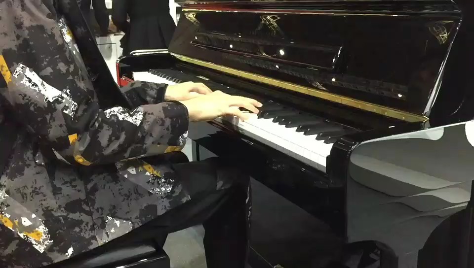 在进博会展区内借着Boston钢琴弹上我最喜欢的小旋律，圆梦了[流泪]