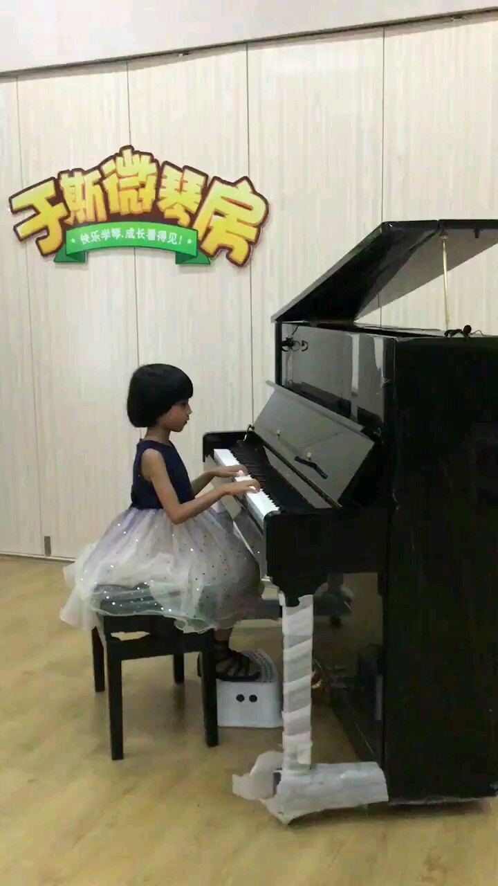 之前一位老师说你手太细了，不适合弹钢琴。你说乐器只喜欢钢琴，一定要学。那既然选择了就要坚持到底!用你那细细的手指弹出美妙动听的旋律吧…