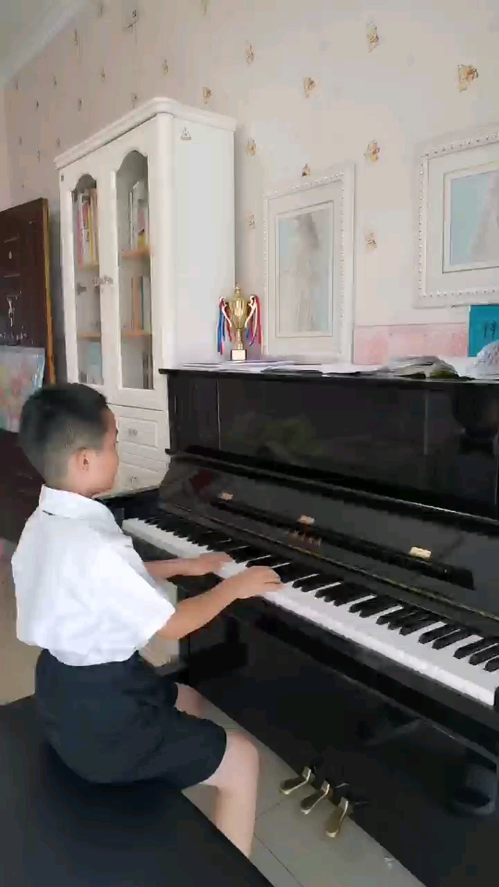 这首急板是选自海顿的第40首奏鸣曲的第三乐章，这是海顿在1784年发表的献给玛丽·埃斯特哈齐公主的奏鸣曲中的第一首。希望大家喜欢我的演奏，谢谢٩(๑^o^๑)۶大家！