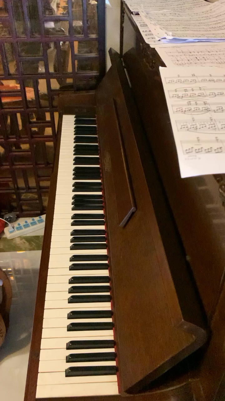 自学钢琴一年多，四五指不够灵活，所以连音一直弹得不好