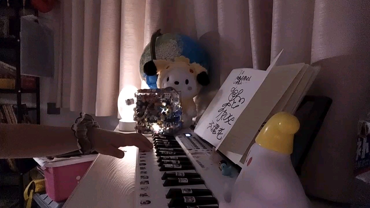 “从前从前有个人爱你很久，但偏偏雨渐渐把距离吹得好远”