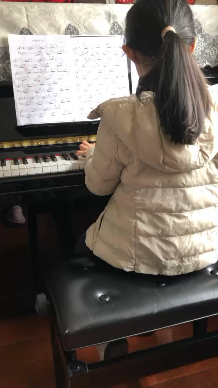 每天都要练琴。😘😊