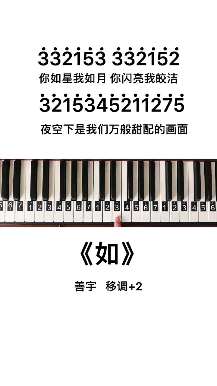 《如》钢琴简谱教程