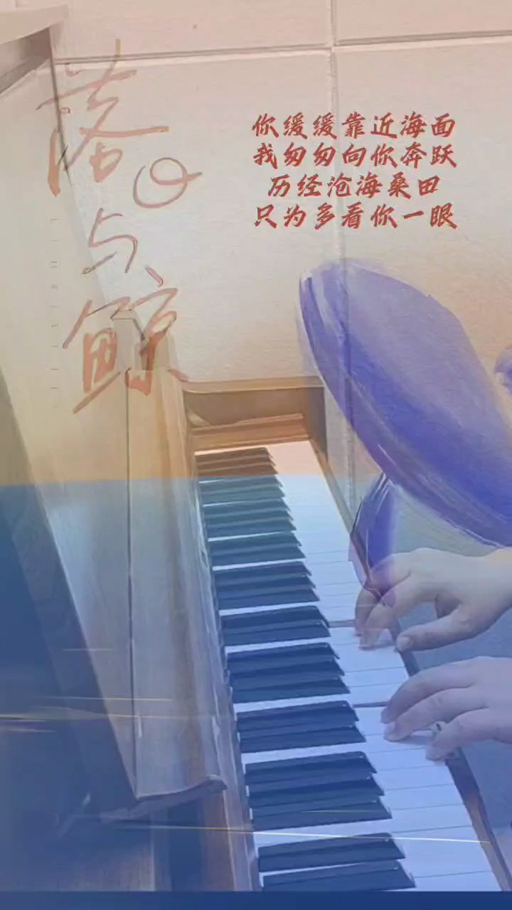 落日与鲸(带歌词完整版)钢琴谱演奏