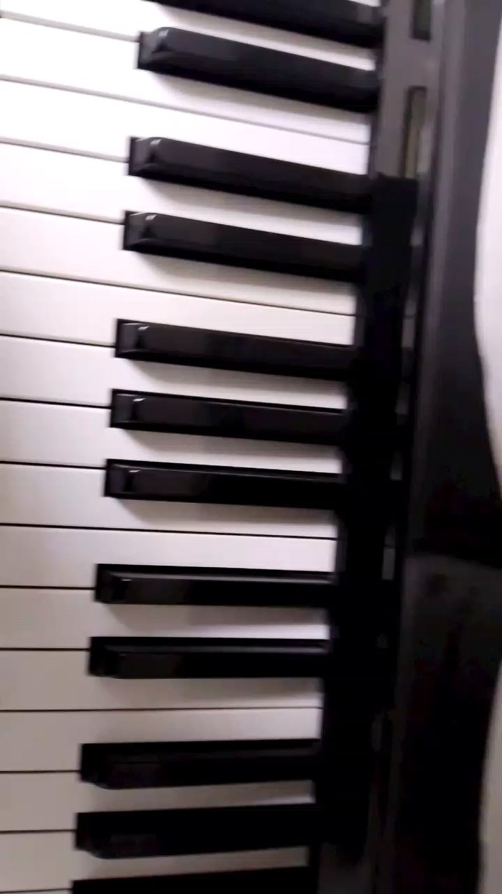 还正在练习呢。所以只会用左手弹，而且另外一只手要。拍摄